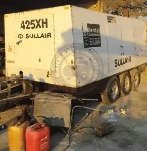 کمپرسور فشار بالای با پمپ اسکر و موتور دیزل سولیر sullair